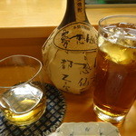 弥助鮨 - 焼酎ストレートに烏龍茶