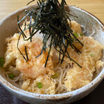 蕎麦 くつざわ - 小海老天おろし(大盛)