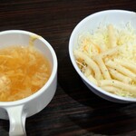 やっぱりステーキ - 初期セットはスープ&サラダ