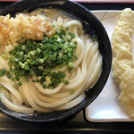 讃岐うどん 條辺 - 冷やかけ2玉(550円)・いか天(180円)