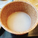 Teuchi Soba Raku An - 蕎麦湯+お塩！