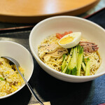 東亜食堂 - 冷麺＋小炒飯