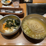 白雲台 - 冷麺定食(冷麺大盛) 1,500円