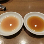 焼肉 鶯谷園 - 梅塩タレと醤油タレ