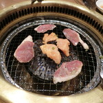 焼肉 鶯谷園 - 『上ミノ』＆『カモ塩』