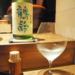 薪鳥新神戸 - 日本酒おまかせ 5種 4種目