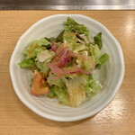 千房 - ちぼーランチセット（広島焼） ¥1,480 ＋ ねぎのせ ¥200 のミニサラダ