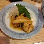 立呑み晩杯屋  - サーモン青唐和え