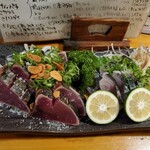 一釣 - カツオのタタキ、〆サバ