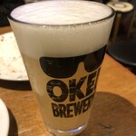 Pizzeria Terzo Okei - クラフトビールのオケペ（７００円）を注文。