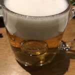 ピッツェリア テルツォ オケイ - ハートランド生ビール（６５０円）