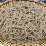 丹味 - ざるそば　細打ちで綺麗な蕎麦です。