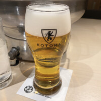 牛刺しと焼肉 仔虎 クリスロード店 - 生ビール