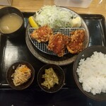 Sapporo Zangi Hompo - ご飯、味噌汁の位置は僕好みに変えてます