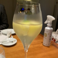 リストランテ 濱崎  - メロン＋シャンパン