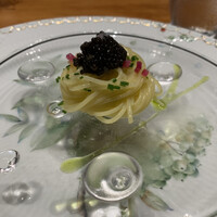 リストランテ 濱崎  - キャビアのパスタ