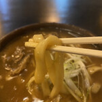 Maruichi Udon - 麺は太い平麺