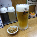 福しん - 生ビールセット500円のビール