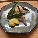 祇園 いわさ起 - いさき、すだちおろし、あんず