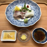 祇園 いわさ起 - ハモ、イカ、ハマチ(？)