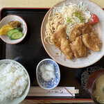 竹 - 料理写真:豚ロース立田揚げ定食 ¥1,100(税込) 