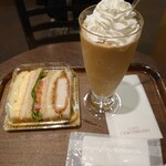 Caffe Ciao Presso ＆ Yamato Brewery - よくばりサンドイッチとフローズンカプチーノ