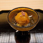 GINZA Fujita - 雲丹二種と栃木産だだちゃ豆