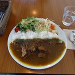 オーギヤカフェ - カレーライスランチ　ライス大盛り