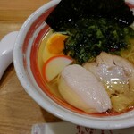 Nagoya Ko-Chi Mmen Ya Tori Shige - 塩ラーメン(②中細麺を選択) 930円