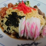 大龍 - 冷やし中華（700円）大盛り（100円増し）