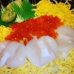 海鮮丼屋 海の和 - ホタテイクラ丼☆ アップ