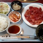 Yakiniku Suien - ダブル定食(1,500円也) 無限に食べれます…(笑)