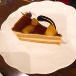 珈琲茶館 麦藁帽子 - リンゴカスタードケーキ