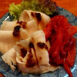 栄夏 - チキンハムのパプリカ生姜和え添え