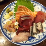 金町製麺 - 刺身盛