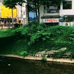 さけ富 - さけ富　川の反対側から、まさに秋田市川反(かわばた)