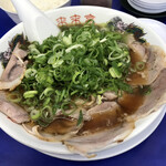 来来亭 - チャーシュー麺(背脂多め不可)¥910+ライス小¥160