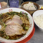 中華そば そのだ - シウマイ定食（中華そば・シウマイ・メシ）¥950