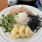 総本家更科堀井 本店 - 冷やし天おろしそば