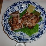 割烹春日 - 定番メニューの地どり塩焼きです。