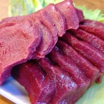 もつ焼 まるい - 最高の馬刺し