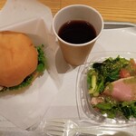 the 3rd Burger - 小松菜サンドセット（サラダに変更）