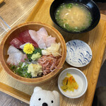 沼津かねはち - 駿河丼 Assorted Suruga Bay Seafood Rice Bowl at Numazu Kanehachi, Senbon Minatocho！♪☆(*^o^*)