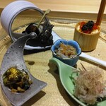 横浜 鮨 ふくじゅ - 前菜盛り合わせ