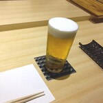 横浜 鮨 ふくじゅ - 生ビール