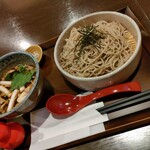 こみちの湯ほのか - 鴨南蛮せいろ蕎麦(930円)