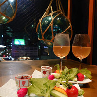 おだし 恵比寿店 - 生野菜と杏子味噌