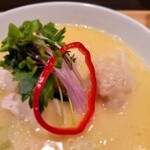銀座 篝 - 特製鶏白湯soba
