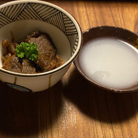 潜龍 - 牛しぐれと日本酒