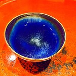 草喰 なかひがし - ◎ 曜変天目っぽい盃を選びました。